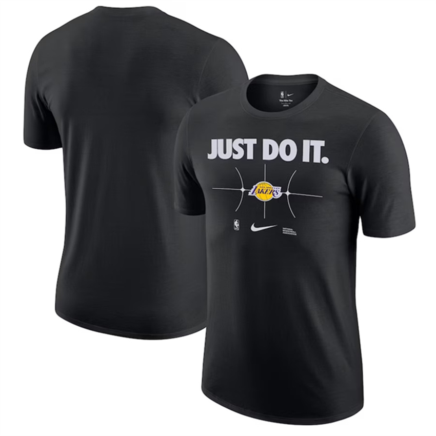 Men's Black Los Angeles Lakers Just Do It T-Shirt